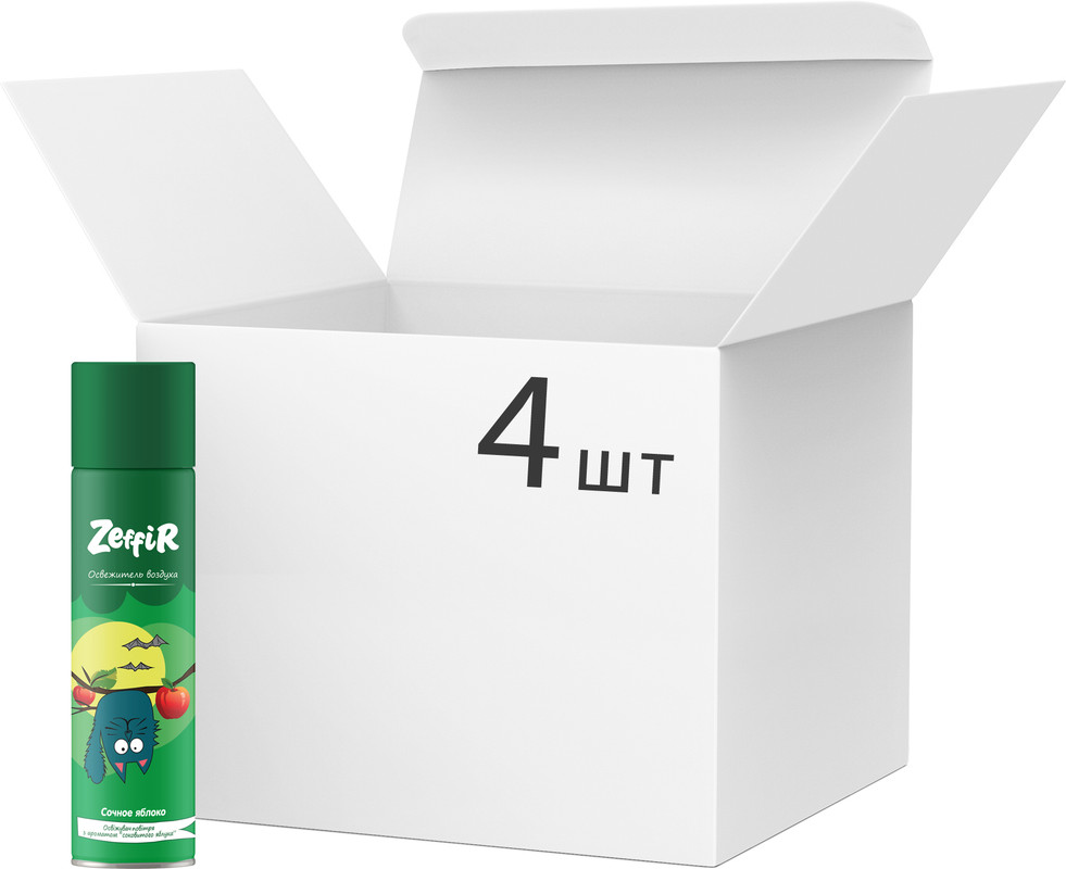 Освіжувач повітря ZEFFIR Соковите яблуко 4 х 300 мл (4820182780554)